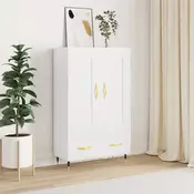 Vidaxl vidaXL Visoka omarica bela 69,5x31x115 cm material na osnovi lesa