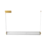 Zuma Line 1232 - LED prigušiva luster na sajli COMO LED/39W/230V 2700-6500K zlatna + daljinski upravljac