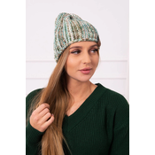 Kesi Cap with fleece Zoja K306 ecru + green
