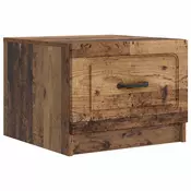 vidaXL Klubska miza s predalom Star les 49 x 50 x 37 cm Inženirski les