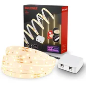 BRILONER LED trak Starterset, toplo bel, s kabelskim stikalom