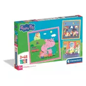 Clementoni: Puzzle Pujsa Pepa - 3 v 1