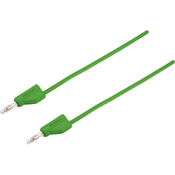 VOLTCRAFT Merilni kabel [vtikač 4 mm-vtikač 4 mm] 5 m zelene barve VOLTCRAFT MSB-300 zložljiv drug v drugega