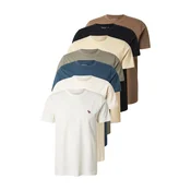Abercrombie & Fitch Majica MAR4  kremna / mornarska / karamel / oliva / črna / bela