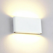 ELMARK LED stenska svetilka 2x6W 4000K IP65 bela