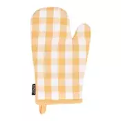 Set kuhinjska prijemalka Gingham Tiseco 18x28cm / rumena / bombaž, poliester