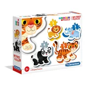 Clementoni Moj prvi Safari Puzzle 4v1 (2,3,4,5 kosov)