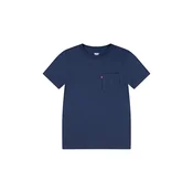 Djecja pamucna majica kratkih rukava Levis SUNSET POCKET TEE boja: tamno plava, bez uzorka, 8EM359