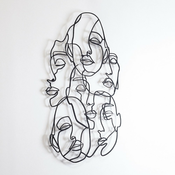 WALLXPERT Zidna dekoracija Faces Line Art APT743 S