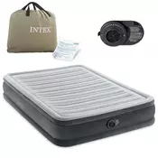 Intex Madrac na napuhavanje 191x137x33 cm s ugradenom elektricnom pumpom 67768ND
