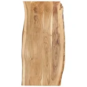 Stolna ploca od masivnog bagremovog drva 118 x (50-60) x 2,5 cm
