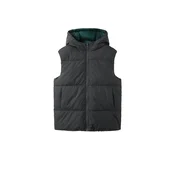 MANGO KIDS Brezrokavnik GERARD temno siva / jelka