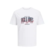 Jack & Jones Junior Majica JJAERO marine / rdeča / bela