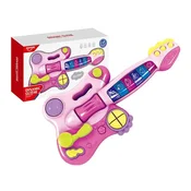 HUANGER Huanger Interaktivna Glazbena Gitara Za Djecu Sa Svjetlosnom Funkcijom He0502