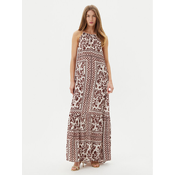 Gaudi Poletna obleka 511FD15025 Rjava Relaxed Fit