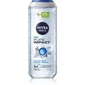 Nivea Men Pure Impact gel za prhanje za obraz, telo in lase 500 ml