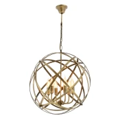 Opviq Luster AV-4183-6E, 90cm, 50 cm, 6xE14, Zlatne boje