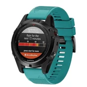BStrap Garmin Fenix 5x Silicone Acton pašček, Dark Teal