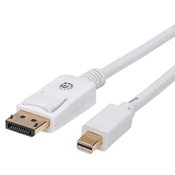 Manhattan Kabl Mini Display Port on Display Port cable, 8K@60HZ, 3,0m, Beli