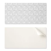 shumee Vinilna dekorativna plošča z grafiko za kuhinjo ali kopalnico 100x50 cm 3D valovi