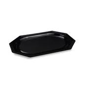Pladenj (rPET) ovalno črn 45 x 30,2 cm [10 kos]