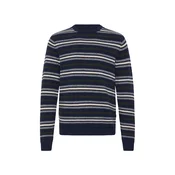 BLEND Pulover BHBRANKO marine/siva/antracit/off-bela