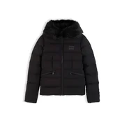 Tommy Jeans Zimska jakna siva / črna