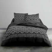 Set posteljine TODAY krugovi Tamno sivo Bračni krevet 240 x 260 cm