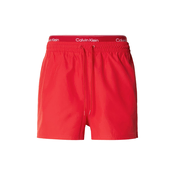 Calvin Klein Swimwear Kratke kopalne hlače rdeča/bela