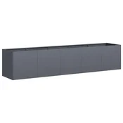 Vidaxl Cvetlični lonec antraciten 200x40x40 cm hladno valjano jeklo