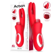 Action Bilma Brushing Rabbit Vibe with Alternating Motion Fingers Red