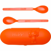 Hipp Spoons Set set pribora za jelo Orange(za putovanje)