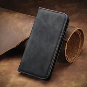 Črna Elegantna Flip torbica (Honor 50)