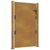 Vidaxl Vrtna vrata 100x125 cm kortensko jeklo