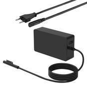 AVIZAR Microsoft Surface Charger 44W /2,58A, EU omrežni vtic 1,2m crn, (20917857)