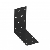 L profil sa ojacanjem KM7 80x80x40x2mm crni Domax
