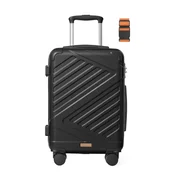 Songmics Kofer tvrda školjka 55x36x20 cm crni