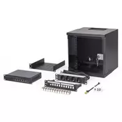 Digitus DN-49101-SET predal 6U Stenska polica Črna