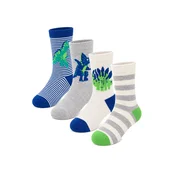 Penti Nogavice PENTI 4er-Pack Jungen Crew-Socken mit Drachen-Dinosaurier-Muster mešane barve