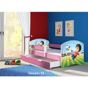 Deciji krevet ACMA II 160x80 F + dusek 6 cm PINK13