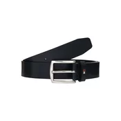 Tommy Hilfiger za moške. AM0AM08360 Usnjeni pas Denton mornarske barve (115 cm), Priložnostno, Mornarica