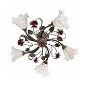 BRILAGI - Stropni lestenec ROSE FLOWER 5xE14/40W/230V bronast/patina