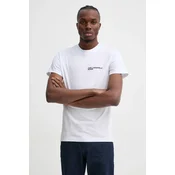 Bombažna kratka majica Karl Lagerfeld Jeans moška, bela barva, A1M17003