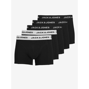 JACK & JONES Boksarice Solid črna / bela