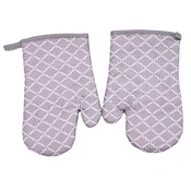 Set od 2 sivo-bijele rukavice s magnetom CLOVER