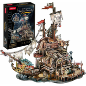 CubicFun 3D sestavljanka Piratsko pristanišče Tortuga 218 kosov