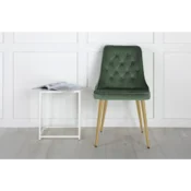 Venture Design Set jedilnih stolov žamet Lyx 66x50x88,5 cm zelena