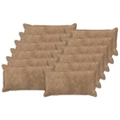 vidaXL Prevleka za blazino 12 kos HOUTEN Taupe 40 x 80 cm Mikrofibra