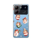 Torbica Silikonska Print za ZTE Blade A54 Ho Ho Ho