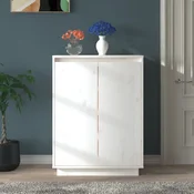 Ormaric za cipele bijeli 60 x 35 x 80 cm od masivne borovine